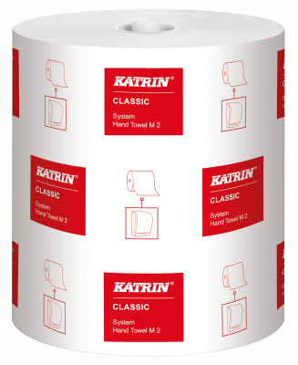KATRIN Classic System 460103, papírové ručníky v roli, bílé, 2 vrstvé, 160m, 1ks