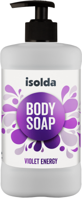 ISOLDA Violet, energy body soap, 400ml