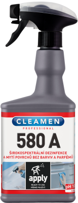 CLEAMEN 580, širokospektrální dezinfekce, přímá aplikace, 550ml