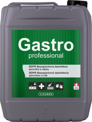 CLEAMEN Gastro Professional BDPR Bezoplachová dezinfekce povrchů, rukou, 5L