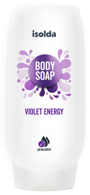 ISOLDA Violet, energy body soap, Click&GO, 500ml