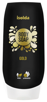 ISOLDA Gold body soap, Click&GO, 500ml