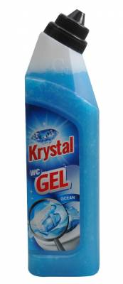 Krystal WC gel 750 ml modrý