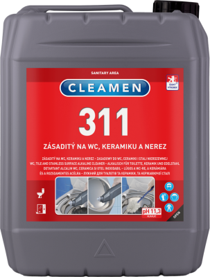 CLEAMEN 311 zásaditý na WC, keramiku a nerez, 5L