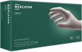 MERCATOR® Simple Latex, jednorázové rukavice, pudrované, transparentní, 100ks