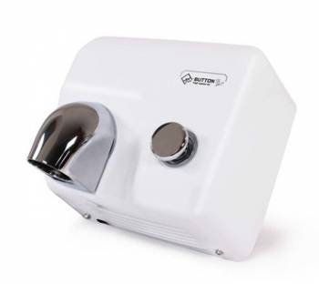 Vysoušeč rukou Jet Dryer BUTTON 2300 W, bílý kovový