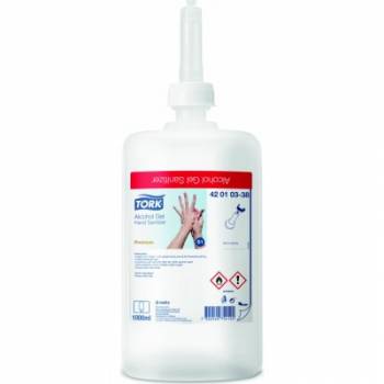 Tork 420105 Premium Alcohol gelový dezinfekční prostředek, 1000 ml, S1