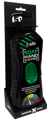 ISOFA SOAP X profi dílenské mýdlo na ruce, 550g, s držákem na zeď
