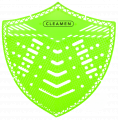CLEAMEN pisoárové sítko ERB, zelené, Kiwi a Grep